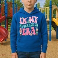 Pink Nutcracker Squad In My Nutcracker Era Pink Christmas Kids Hoodie thumb 2