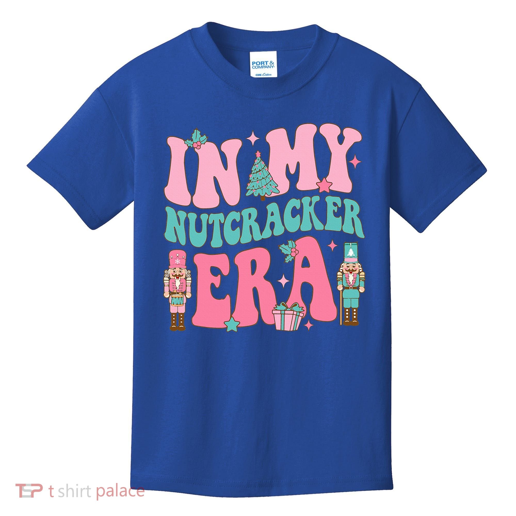 Pink Nutcracker Squad In My Nutcracker Era Pink Christmas Kids T-Shirt