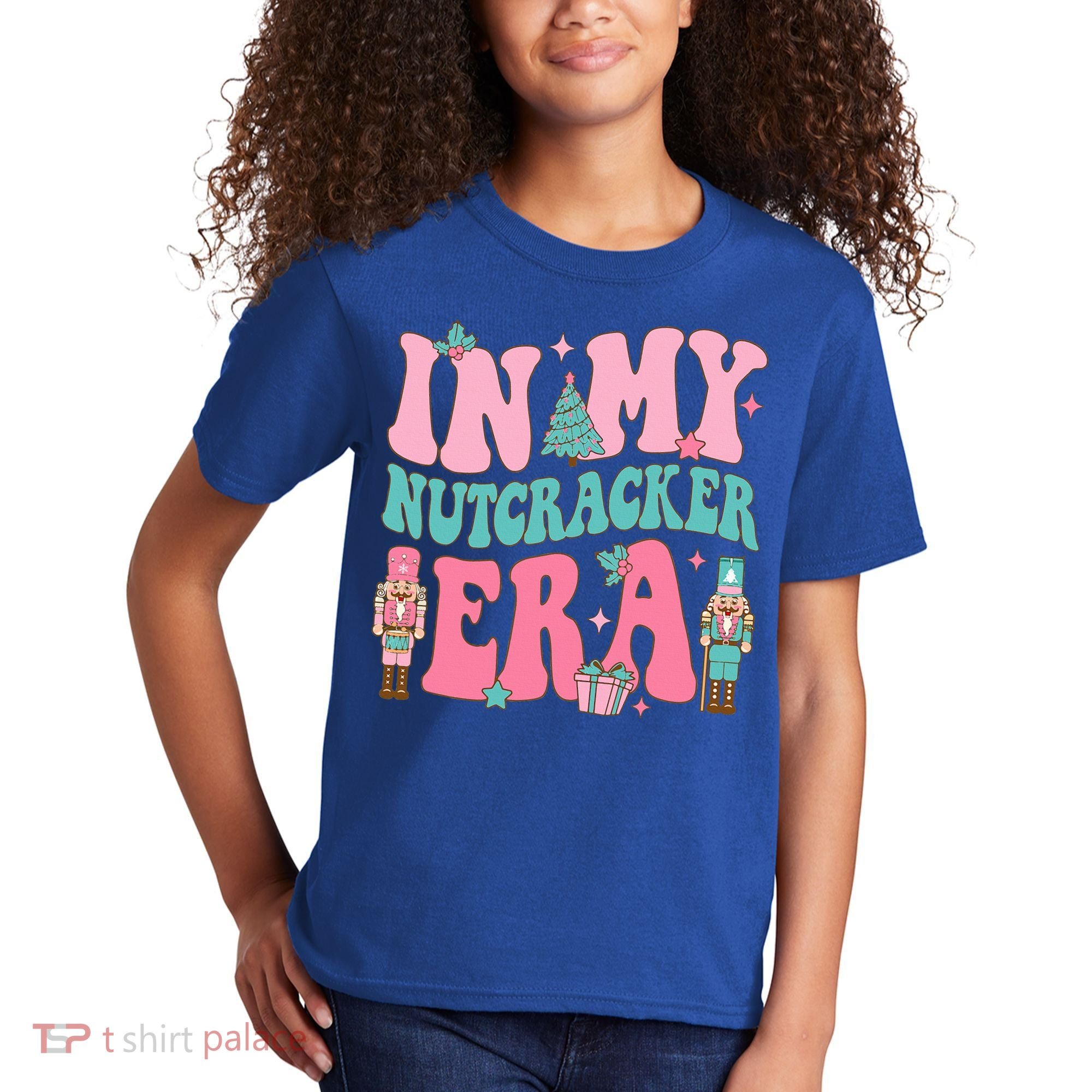 Pink Nutcracker Squad In My Nutcracker Era Pink Christmas Kids T-Shirt
