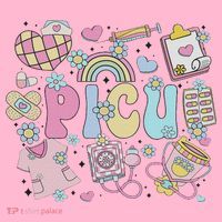 Picu Nurse Stuff Retro Pediatric Nurse Icu Peds Nursing Coaster thumb 2