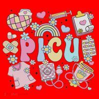 Picu Nurse Stuff Retro Pediatric Nurse Icu Peds Nursing Santa Hat thumb 1