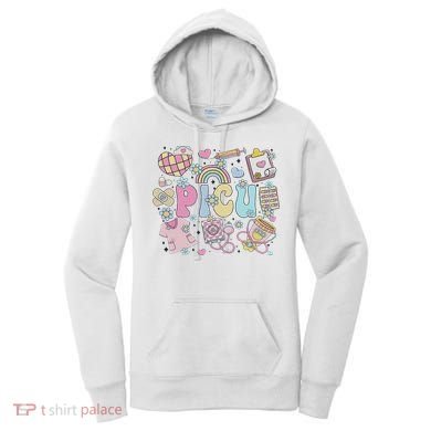 Picu Nurse Stuff Retro Pediatric Nurse Icu Peds Nursing Women's Hoodie