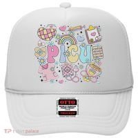 Picu Nurse Stuff Retro Pediatric Nurse Icu Peds Nursing Hat thumb 0