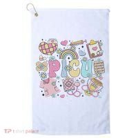Picu Nurse Stuff Retro Pediatric Nurse Icu Peds Nursing Golf Towel thumb 0
