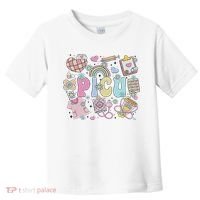 Picu Nurse Stuff Retro Pediatric Nurse Icu Peds Nursing Toddler T-Shirt thumb 0