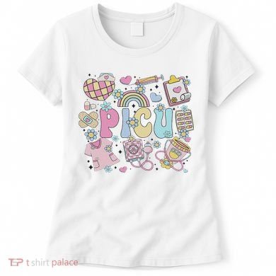 Picu Nurse Stuff Retro Pediatric Nurse Icu Peds Nursing Women's T-Shirt