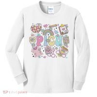 Picu Nurse Stuff Retro Pediatric Nurse Icu Peds Nursing Kids Long Sleeve Shirt thumb 0