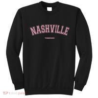 Pink Nashville Tennessee TN Varsity On Nashville Sweatshirt thumb 0