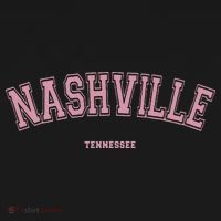 Pink Nashville Tennessee TN Varsity On Nashville Women's V-Neck T-Shirt thumb 4