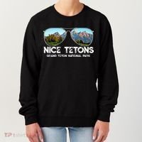 Punny Nice Tetons Teton Mountain Women's Sweatshirt thumb 0