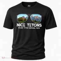 Punny Nice Tetons Teton Mountain Cooling Performance Crew T-Shirt thumb 0