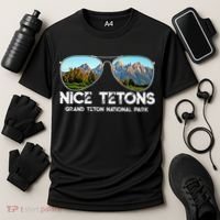 Punny Nice Tetons Teton Mountain Cooling Performance Crew T-Shirt thumb 3