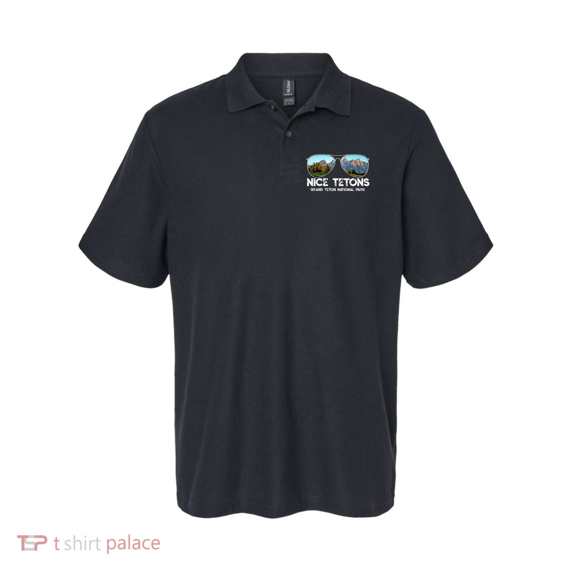 Punny Nice Tetons Teton Mountain Polo