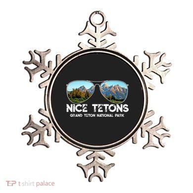 Punny Nice Tetons Teton Mountain Ornament