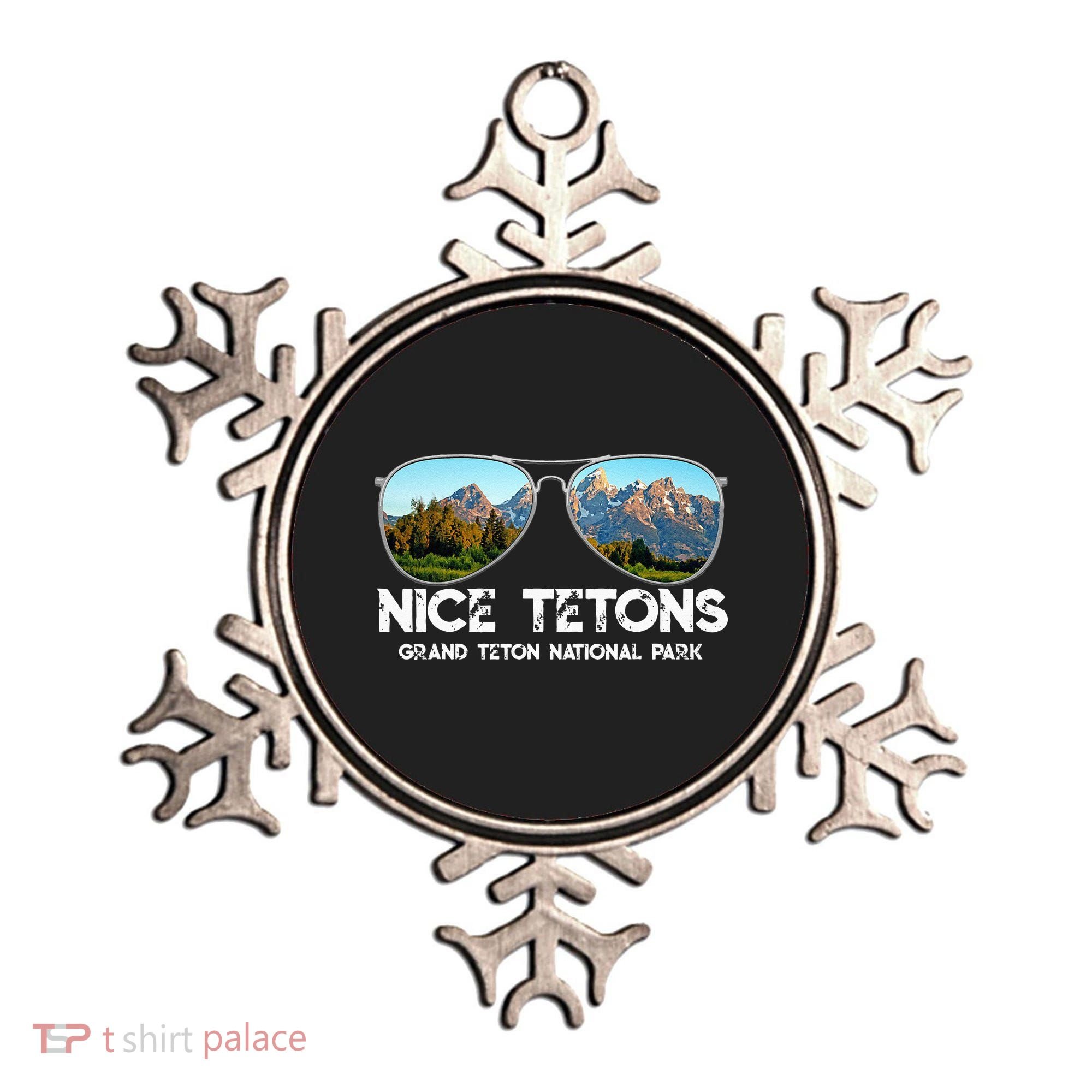 Punny Nice Tetons Teton Mountain Ornament