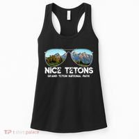Punny Nice Tetons Teton Mountain Women's Tank Top thumb 0