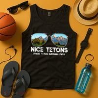 Punny Nice Tetons Teton Mountain Tank Top thumb 4
