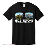 Punny Nice Tetons Teton Mountain Kids T-Shirt thumb 0