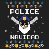 Police Navidad Ugly Christmas Funny Policeman Xmas Women's Sweatshirt thumb 2