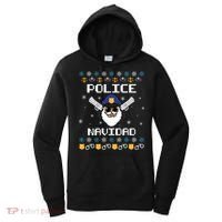 Police Navidad Ugly Christmas Funny Policeman Xmas Women's Hoodie thumb 0