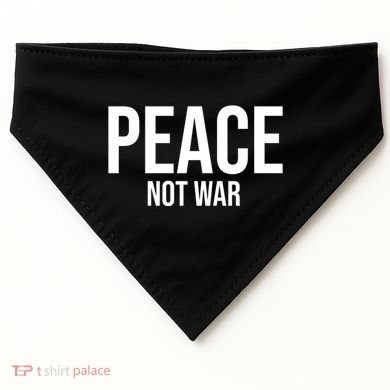 Peace Not War USA-Made Doggie Bandana