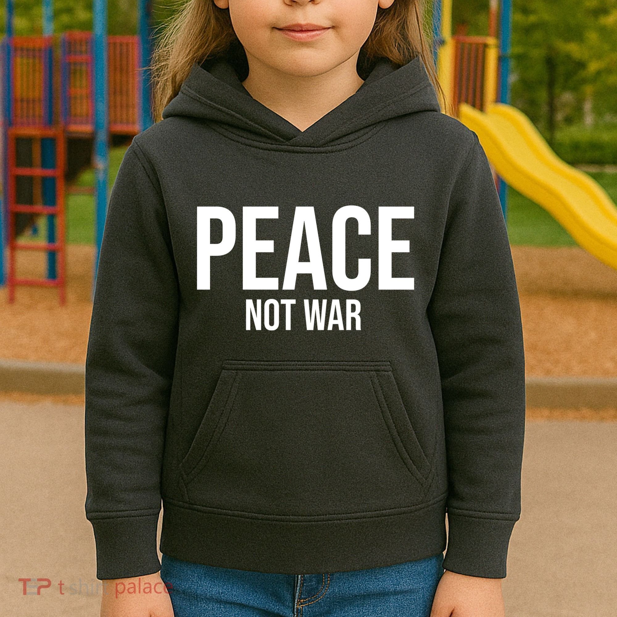 Peace Not War Kids Hoodie