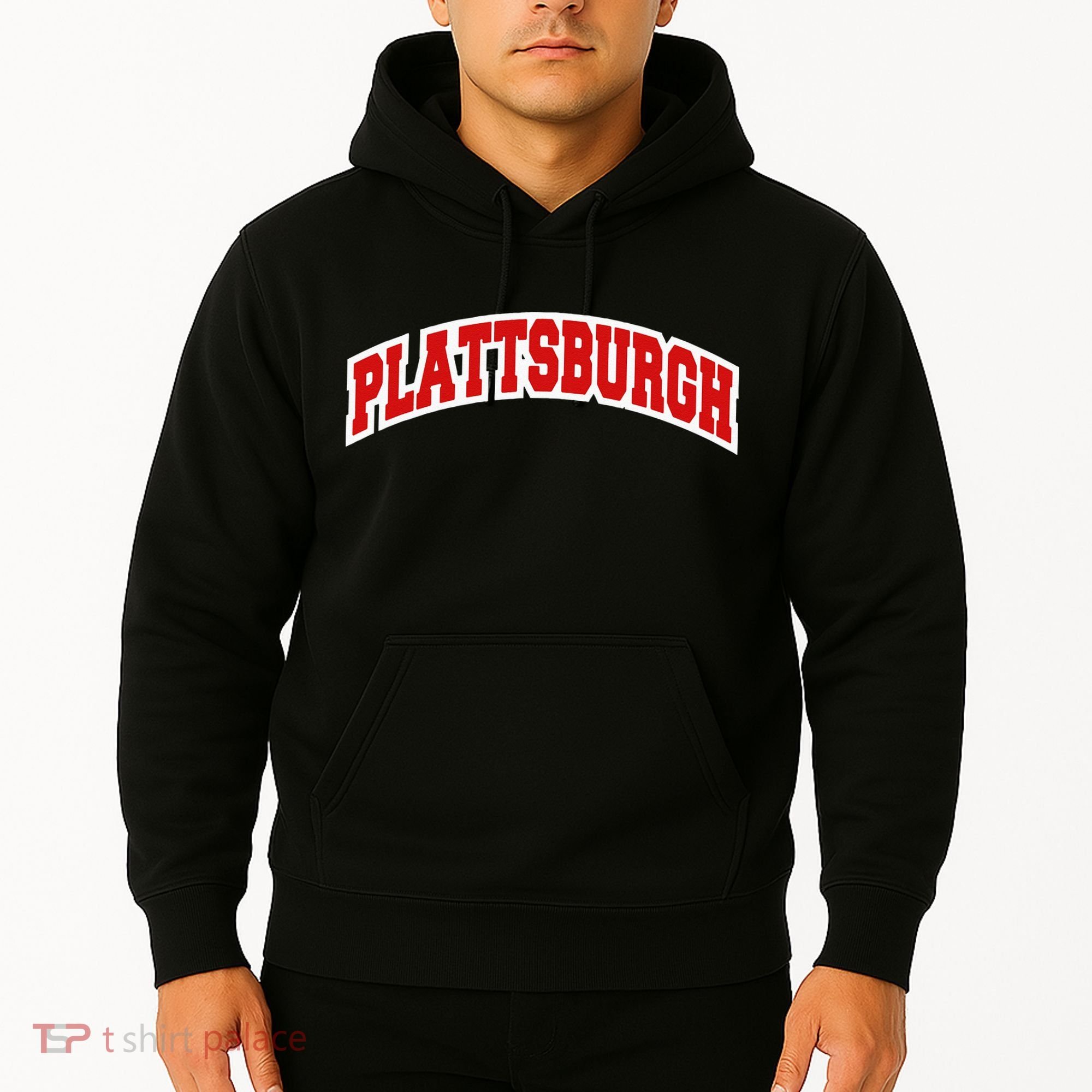 Plattsburgh New York Varsity Style Vintage Hoodie