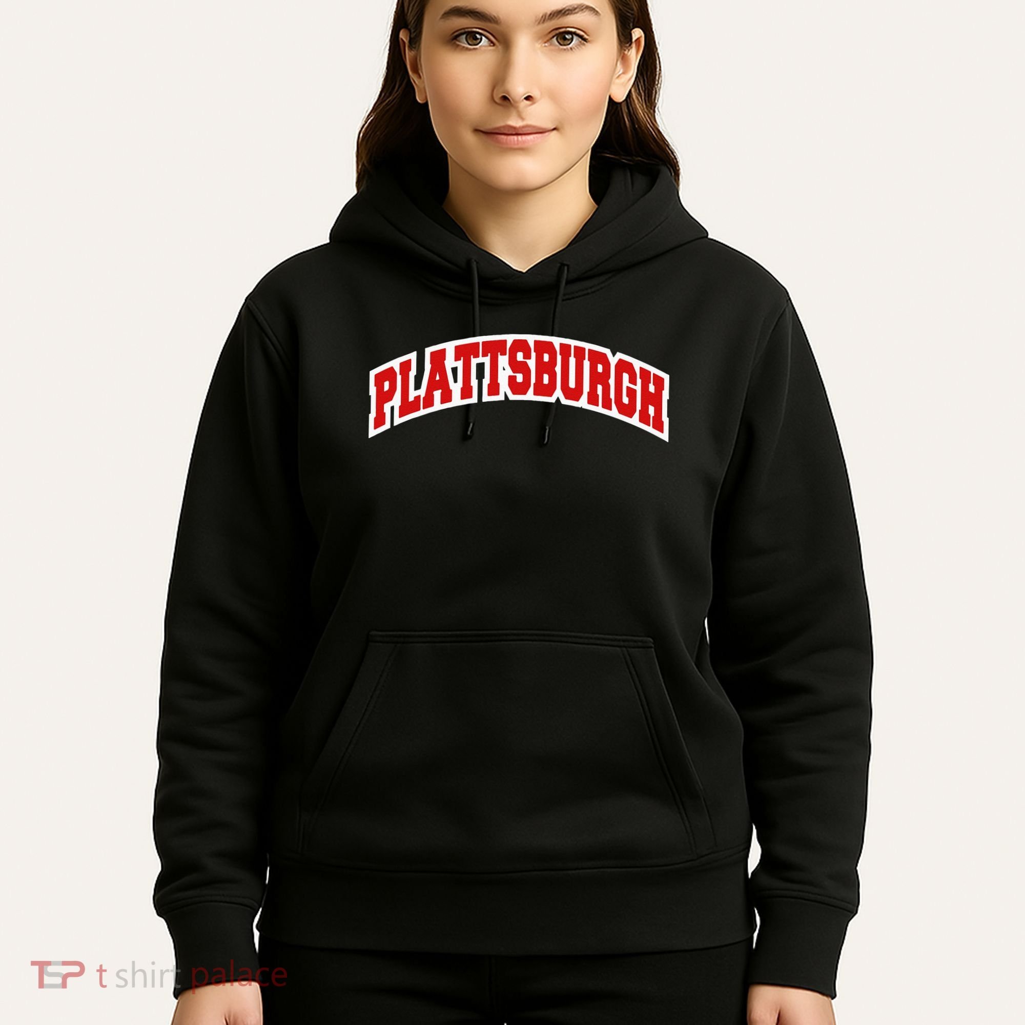 Plattsburgh New York Varsity Style Vintage Hoodie
