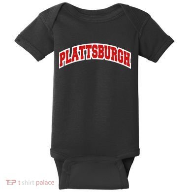 Plattsburgh New York Varsity Style Vintage Baby Bodysuit