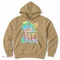 Peace Out 1st Grade Tie Dye Graduation Last Day Of School Hoodie thumb 0