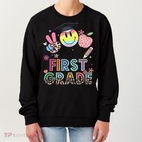 Peace Out 1st First Grade Graduation Last Day Of School Women's Sweatshirt thumb 0