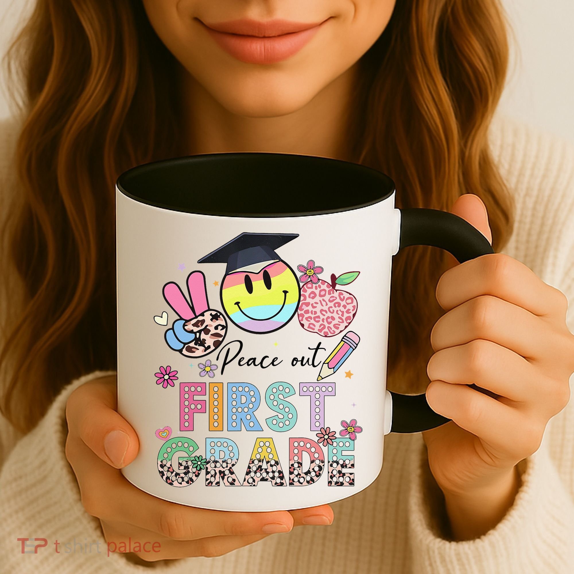 Peace Out 1st First Grade Graduation Last Day Of School Coffee Mug