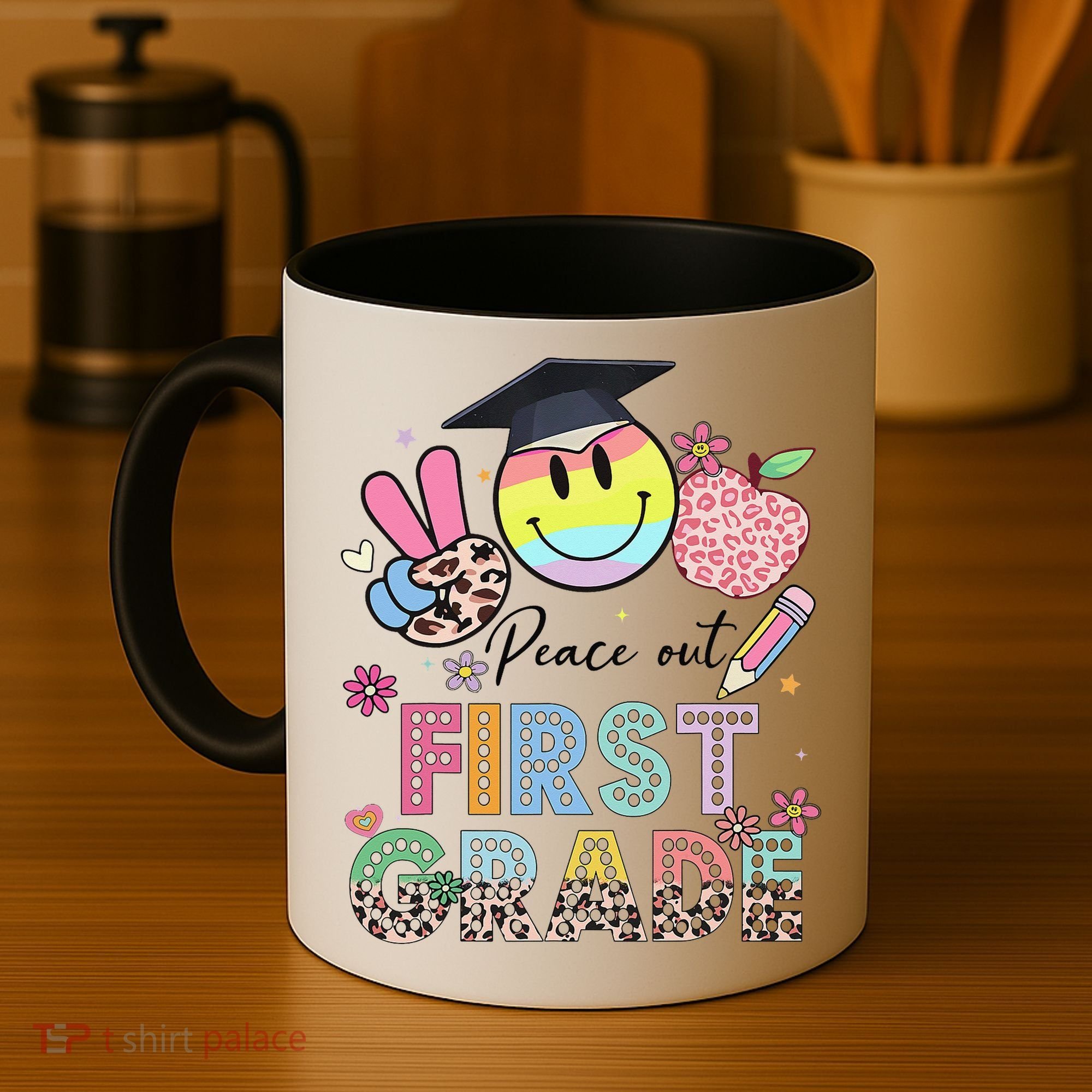 Peace Out 1st First Grade Graduation Last Day Of School Coffee Mug