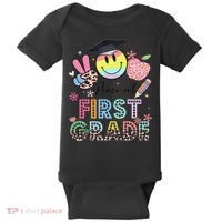 Peace Out 1st First Grade Graduation Last Day Of School Baby Bodysuit thumb 0