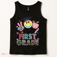 Peace Out 1st First Grade Graduation Last Day Of School Tank Top thumb 2