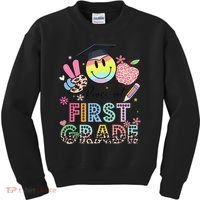 Peace Out 1st First Grade Graduation Last Day Of School Kids Sweatshirt thumb 0