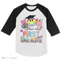 Peace Out 1st First Grade Graduation Last Day Of School Kids Colorblock Raglan Jersey thumb 0