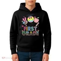Peace Out 1st First Grade Graduation Last Day Of School Kids Hoodie thumb 4