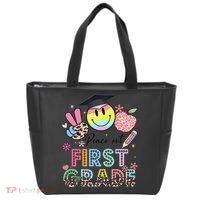 Peace Out 1st First Grade Graduation Last Day Of School Tote Bag thumb 0