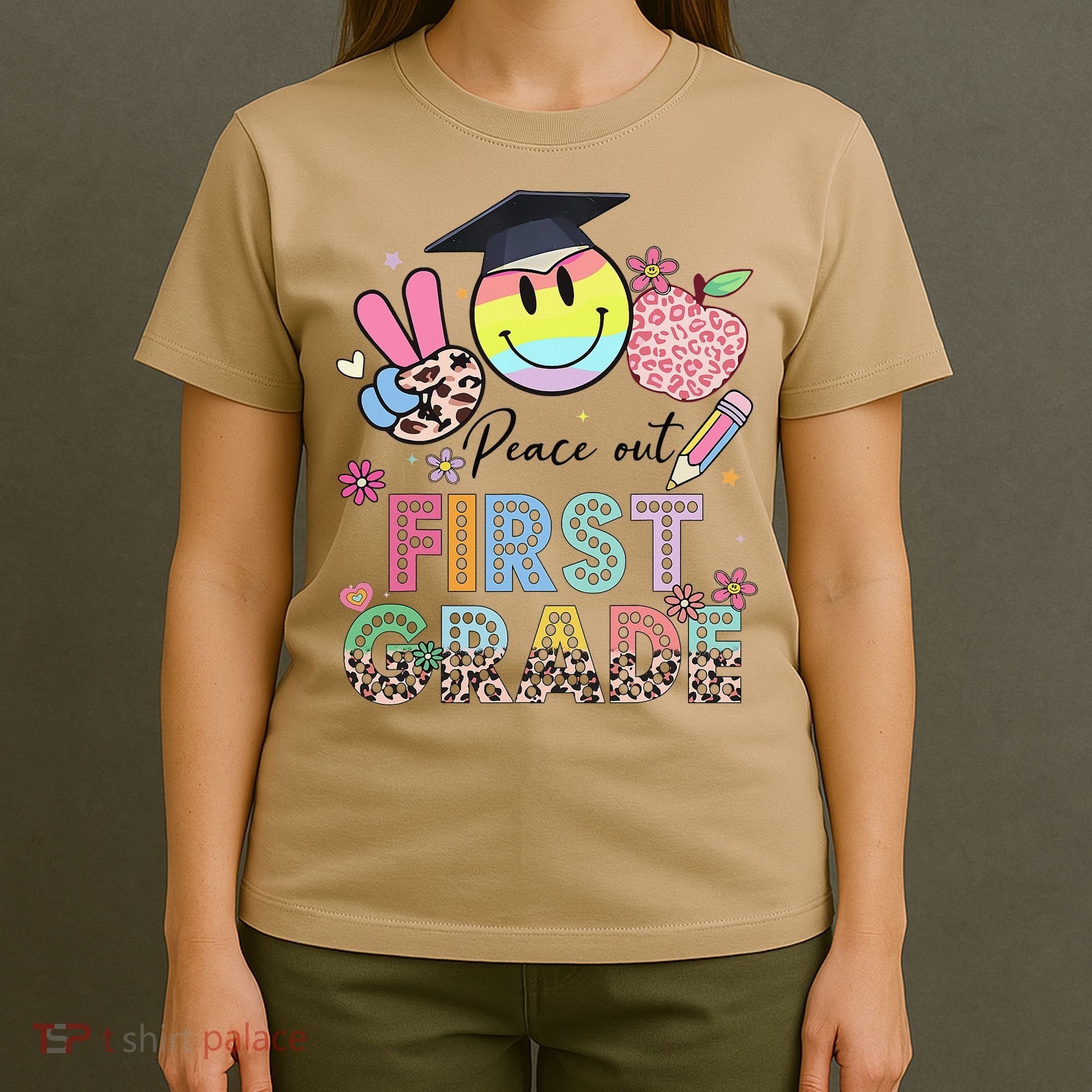 Peace Out 1st First Grade Graduation Last Day Of School T-Shirt