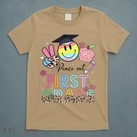 Peace Out 1st First Grade Graduation Last Day Of School T-Shirt thumb 5