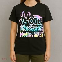 Peace Out 1st Grade Hello Second Grade First Grade Graduate T-Shirt thumb 4