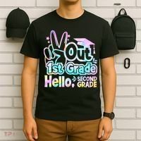 Peace Out 1st Grade Hello Second Grade First Grade Graduate T-Shirt thumb 6