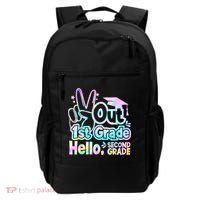 Peace Out 1st Grade Hello Second Grade First Grade Graduate Backpack thumb 0
