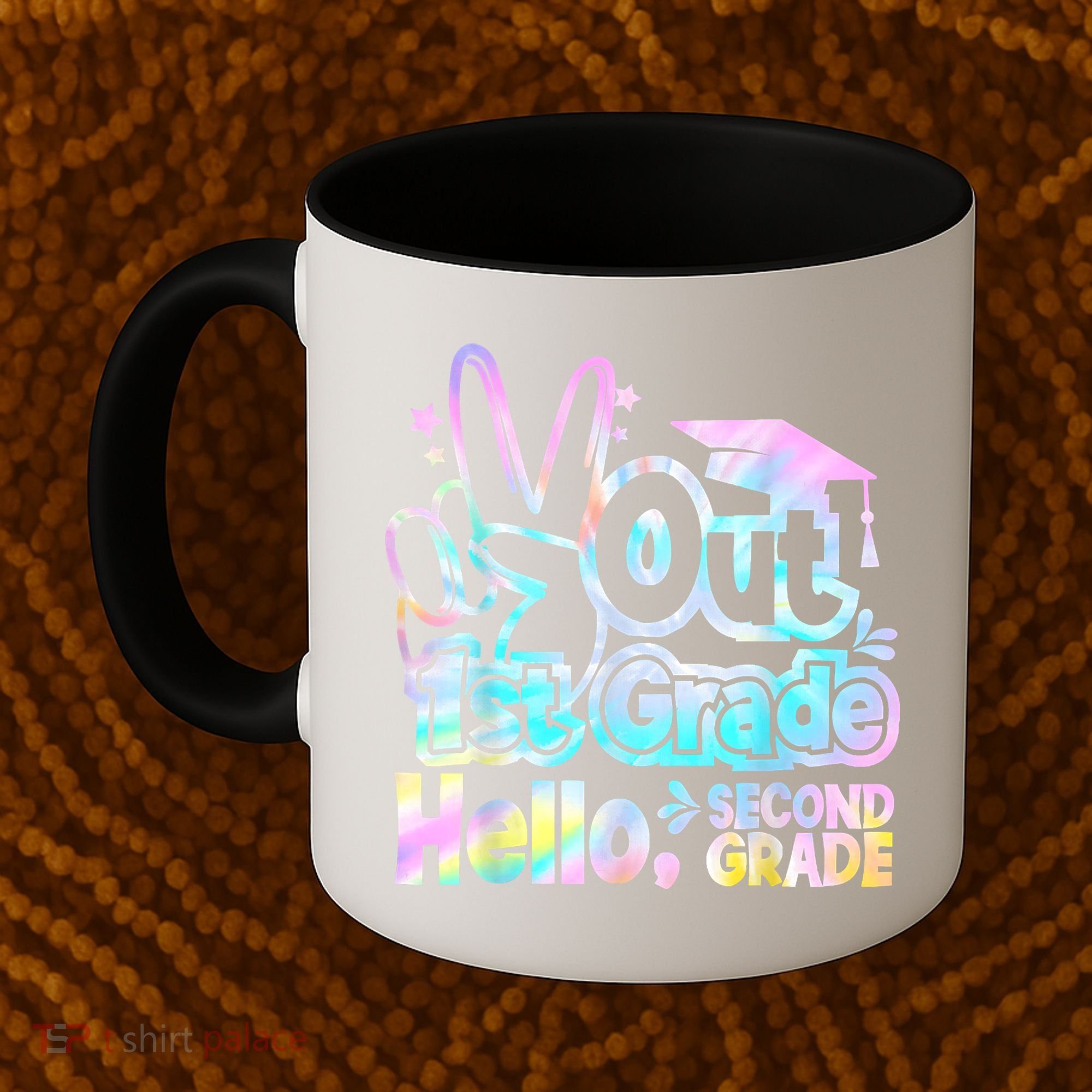 Peace Out 1st Grade Hello Second Grade First Grade Graduate Coffee Mug