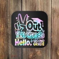 Peace Out 1st Grade Hello Second Grade First Grade Graduate Coaster thumb 0