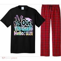 Peace Out 1st Grade Hello Second Grade First Grade Graduate Pajama Set thumb 0