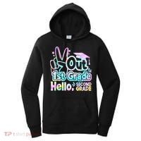 Peace Out 1st Grade Hello Second Grade First Grade Graduate Women's Hoodie thumb 0