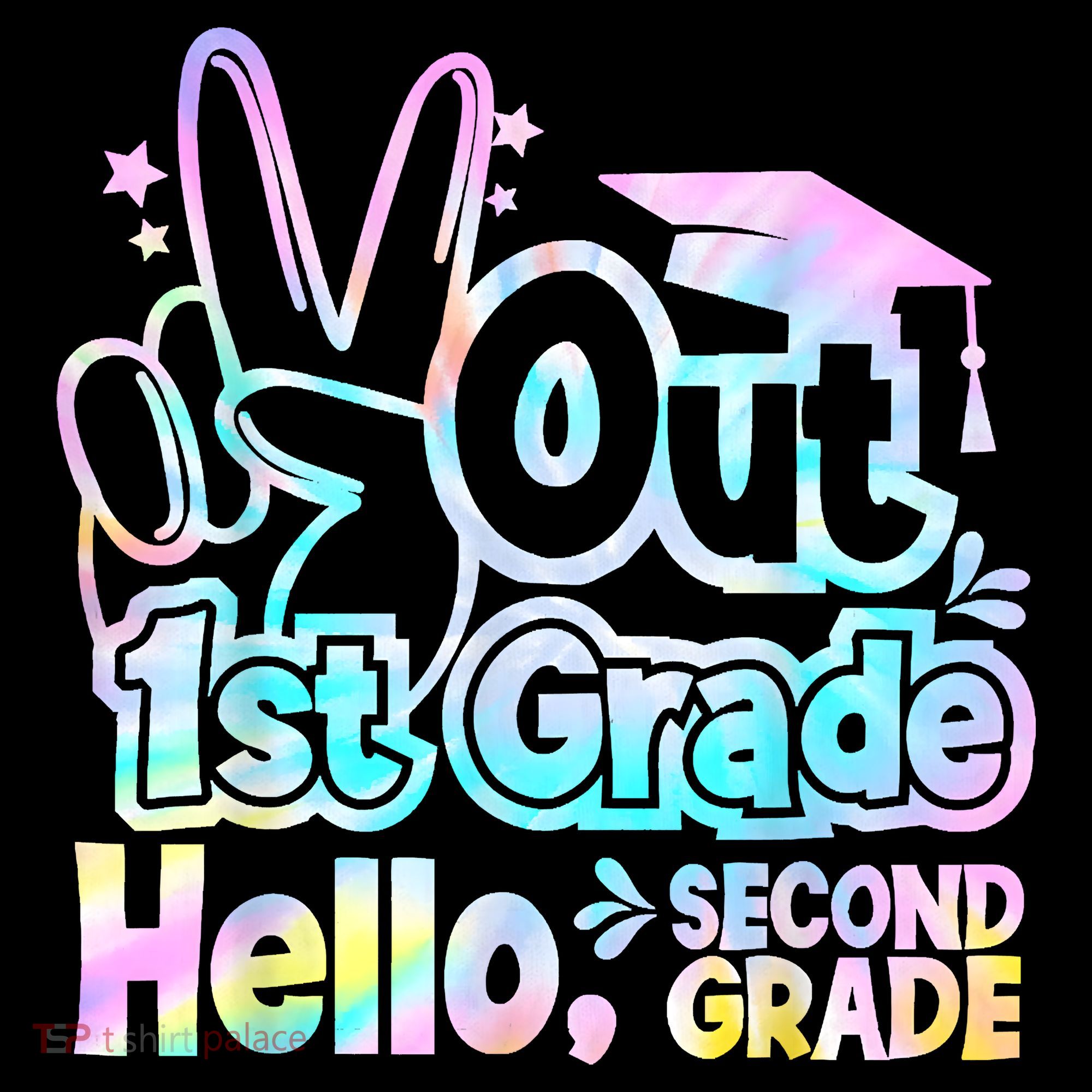 Peace Out 1st Grade Hello Second Grade First Grade Graduate Women's Hoodie