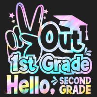 Peace Out 1st Grade Hello Second Grade First Grade Graduate Hat thumb 2
